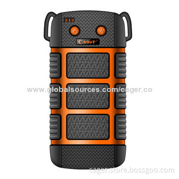 Waterproof Portable Power Charger, 5,600mAh Capacity for Smartphone